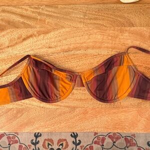 PacSun Brown and Tan Bikini Top
